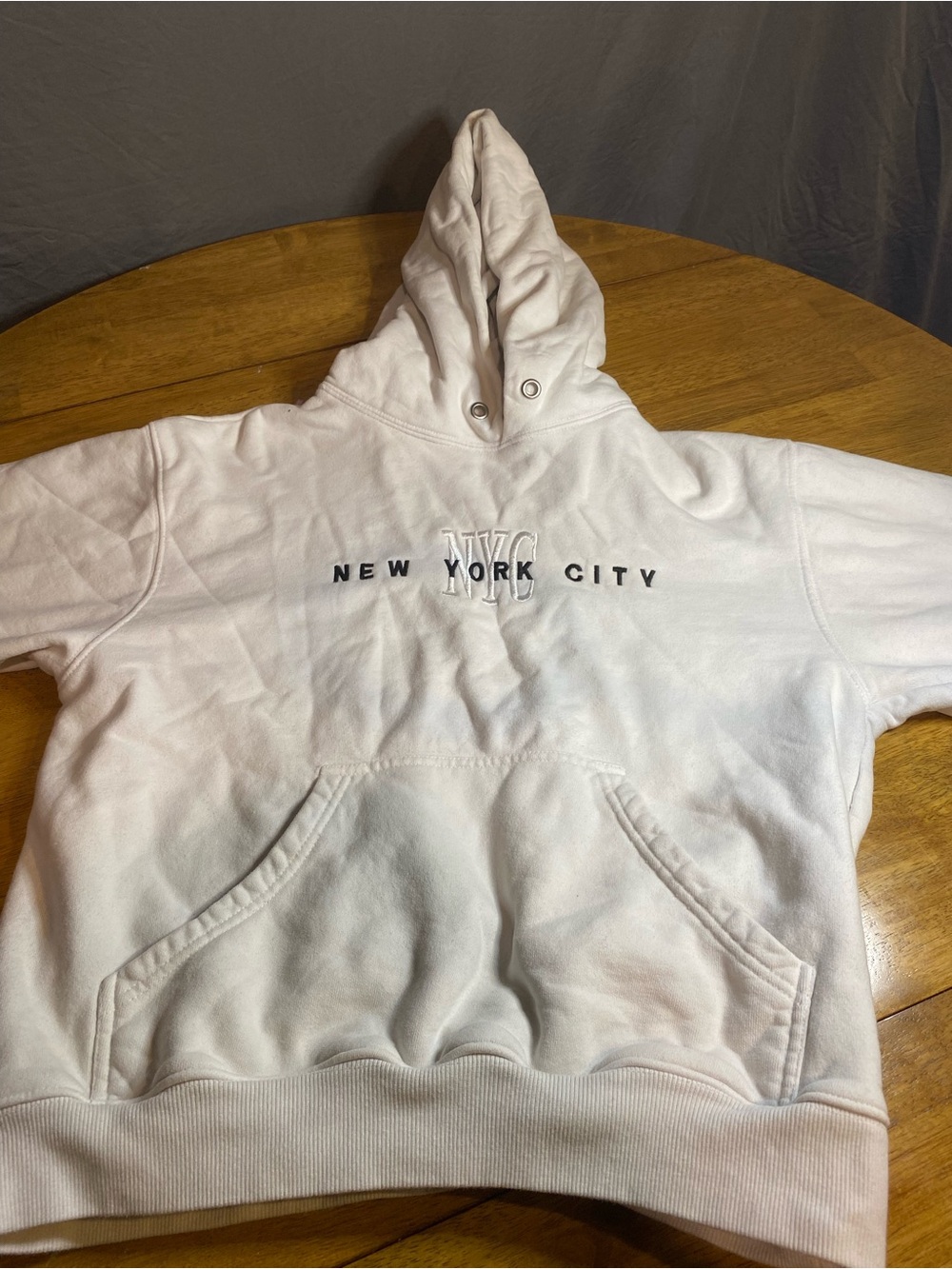 White New York Hoodie